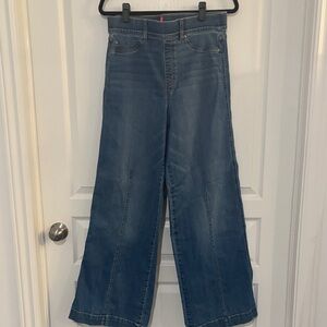 SPANX Wide-Leg Jeans in Deep Blue